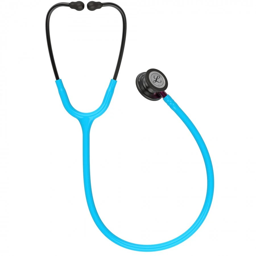 3M™ Littmann® Classic III™ Monitoring Stethoscope, SMOKE FINISH, Turquoise-pink