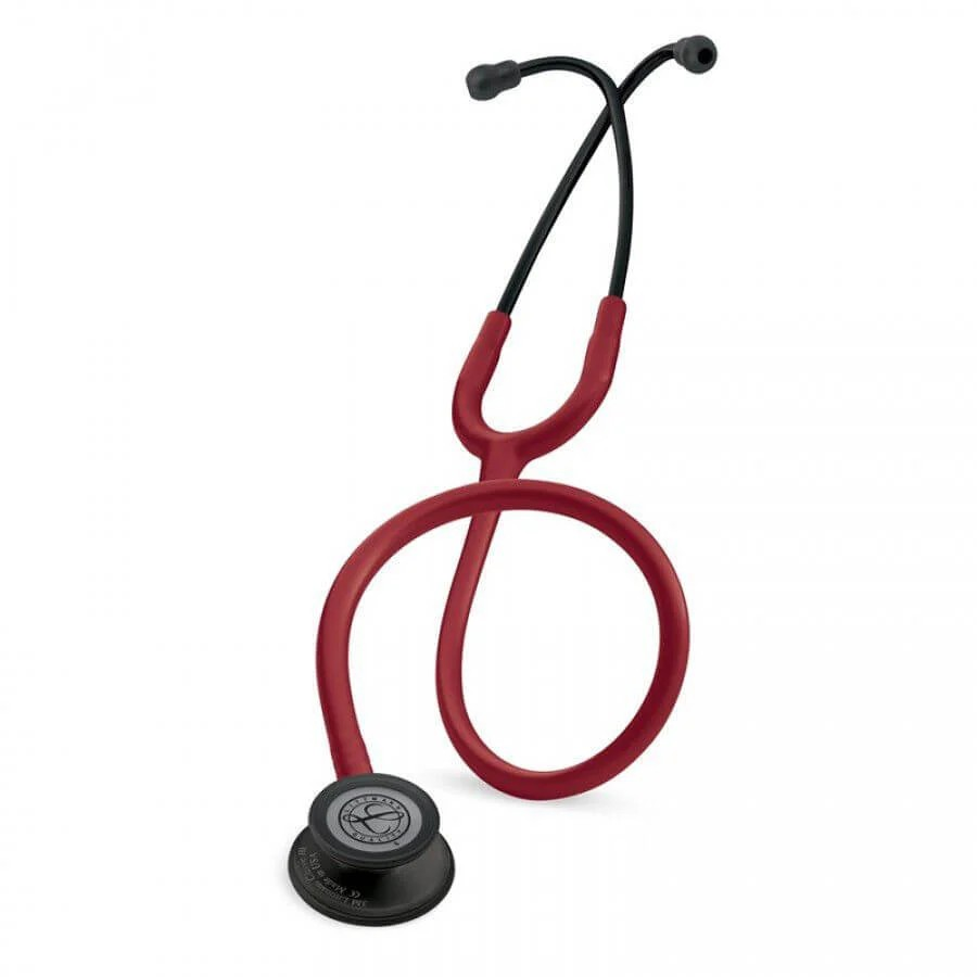 3M™ Littmann® Classic III™ Monitoring Stethoscope, special edition black and burgundy raudoas